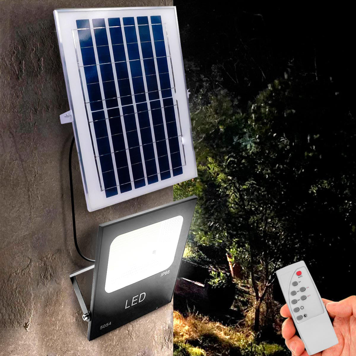 Reflector con Panel Solar - 100-300-500 W