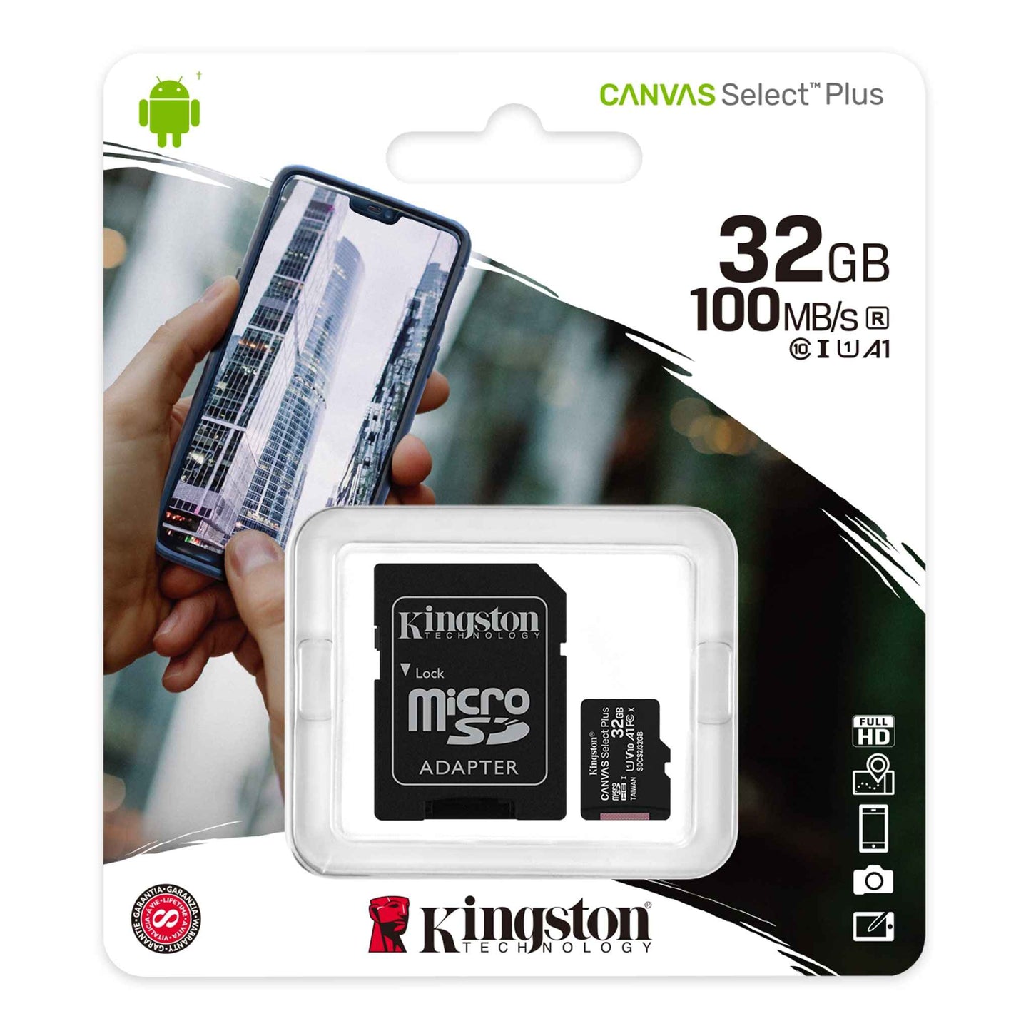Memoria MICRO SD Kingston 32 GB CLASE 10