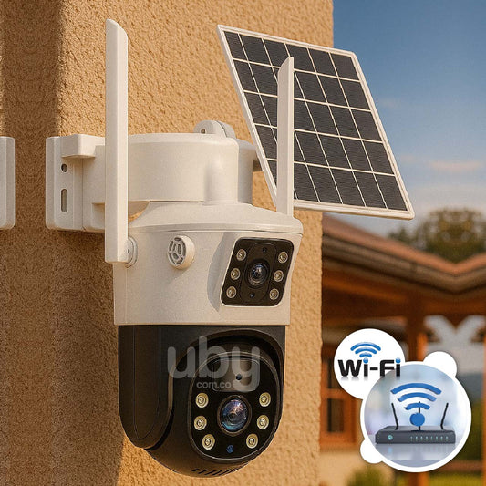 Cámara WiFi/PANEL SOLAR Doble Lente🌞