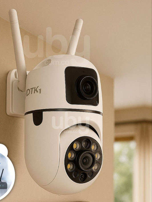 Cámara DOBLE LENTE Interiores WIFI - 30% DTO