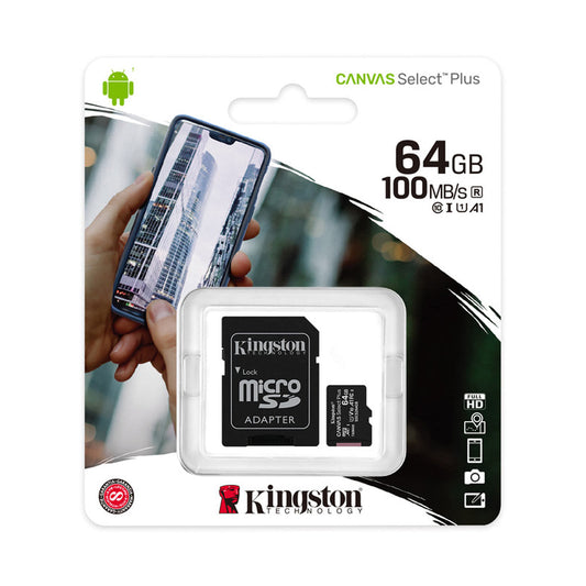 Memoria MICRO SD Kingston 64 GB CLASE 10